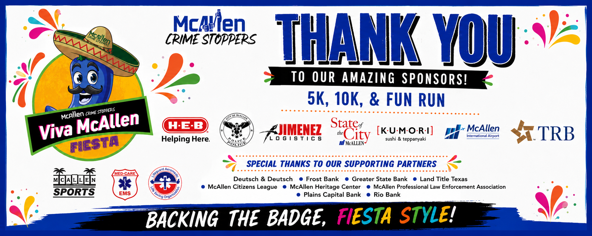 Thank you sponsor banner